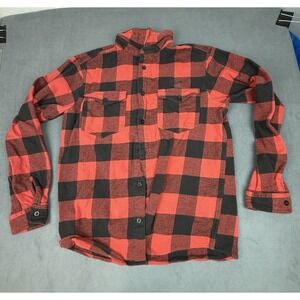 Nike SB Flannel Shirt Womens Medium Red Midweight Buffalo Plaid‎ Lumberjack